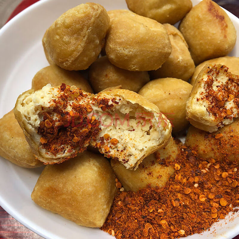 云南特产美食小吃石屏包浆臭豆腐爆浆长毛豆腐建水烧烤油炸豆腐 4袋