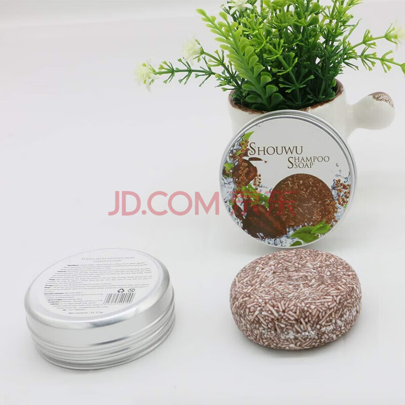 何首乌乌黑亮泽发再生除螨洗头皂bazinfandel旱金莲迷迭香精华洗发皂