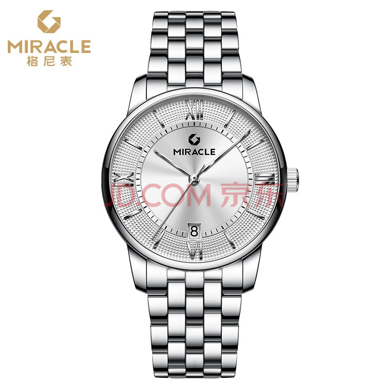格尼(miracle)名牌瑞士品质手表男 自动机械表男表 时尚简约商务精钢