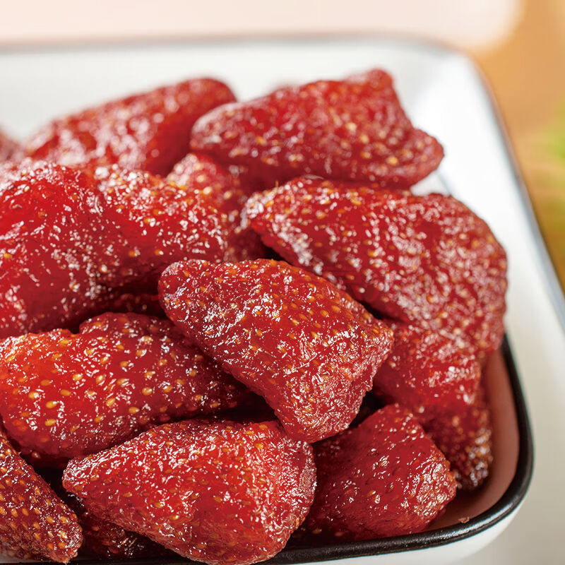 大颗粒草莓干混合水果干好吃的休闲零食网红小吃果铺类蜜饯108g 草莓