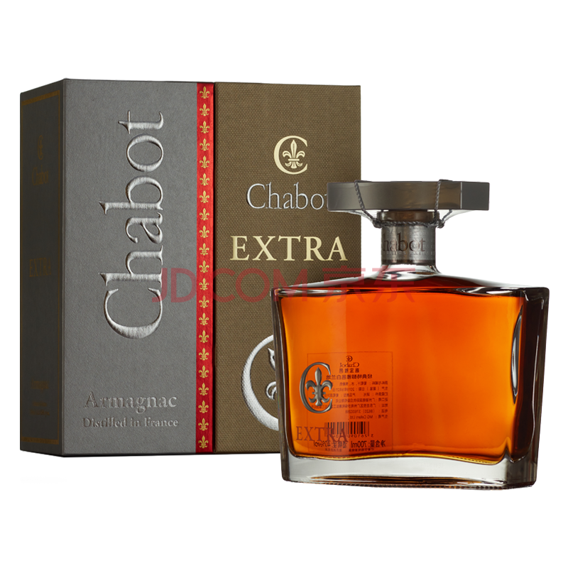 法国进口chabot戛堡经典特醇雅文邑白兰地700ml*1瓶 洋酒 烈酒 收藏