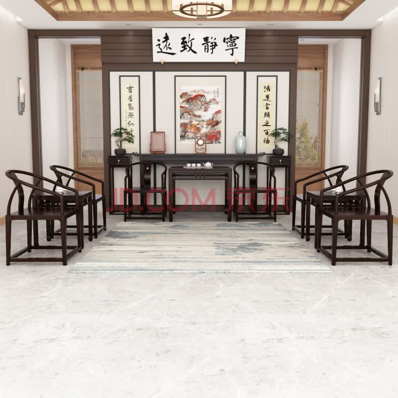 新中式轻奢简约农村别墅中堂供奉桌条案八仙桌组合玄关佛台神台同款