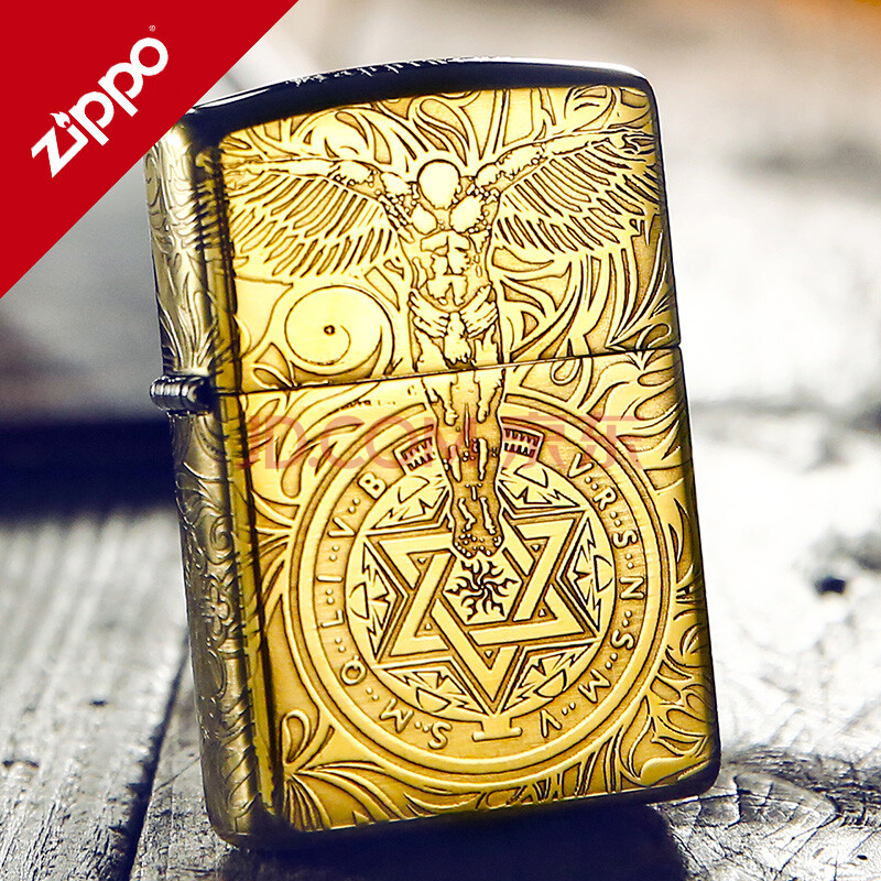原装zippo 煤油打火机防风 正品 纯铜 雕刻男士礼品刻字 守护天使