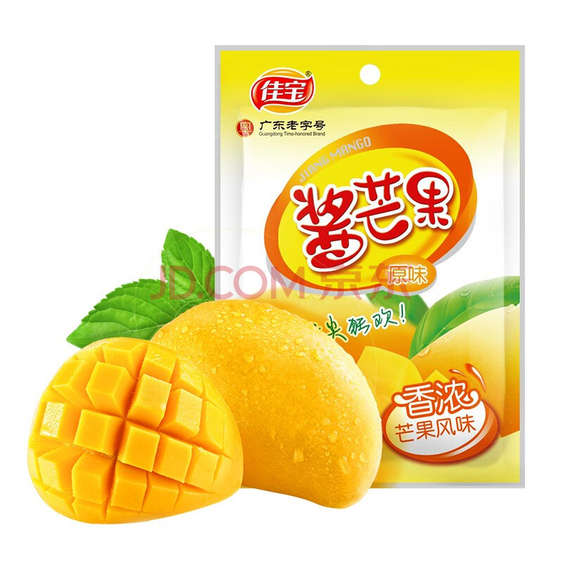 佳宝芒果干 蜜饯果干芒果片休闲零食办公室小吃果脯水果干90g/袋