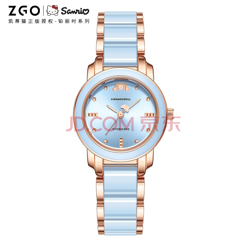 正港zgo 凯蒂猫系列 手表女潮流时尚气质石英表学生手表女孩女生腕表