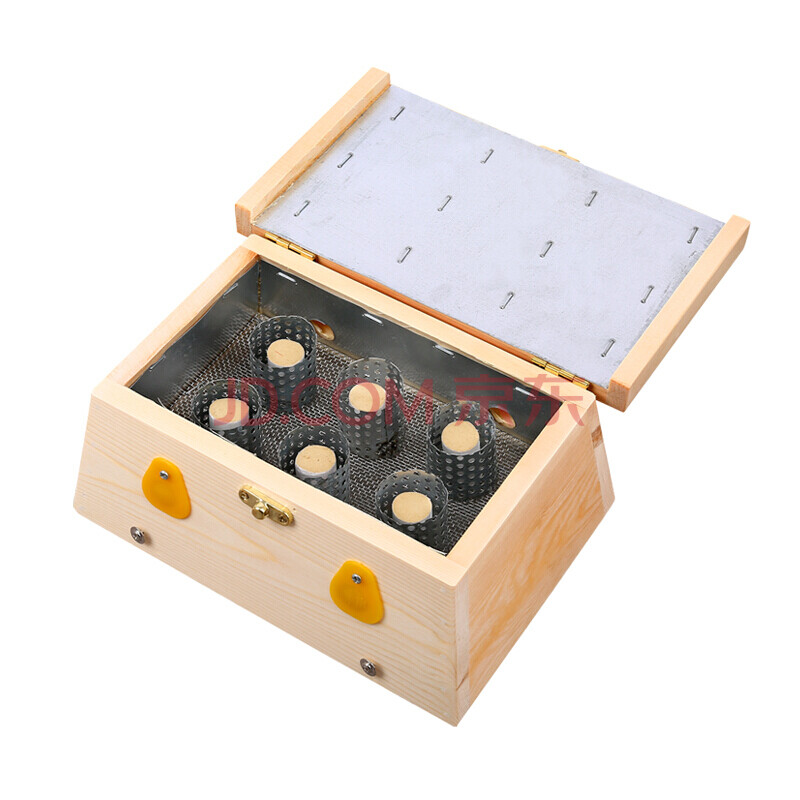 丰帆 多孔木制艾灸盒木质温灸盒随身灸妇科宫寒暖宫艾灸罐温灸器 翻盖