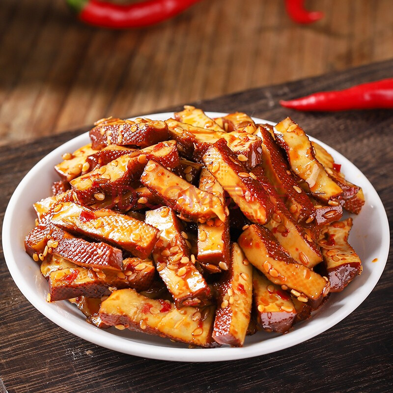 250g湖南特产平江豆干特色零食小吃辣味酱干柴火香干麻辣休闲食品 香