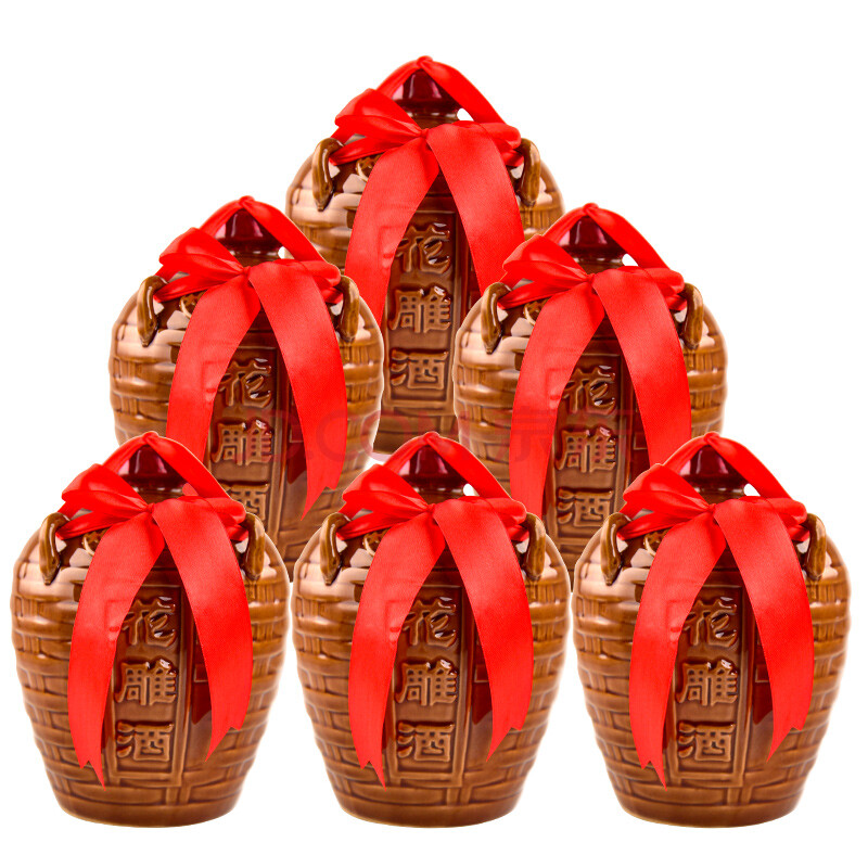 西塘黄酒嘉善老酒花雕酒清爽型黄酒坛装半甜型善酿酒 1.5l坛装*6坛