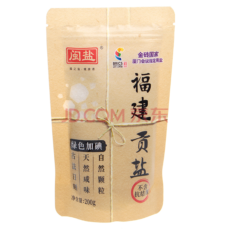 闽盐福建贡盐(低碘) 200g