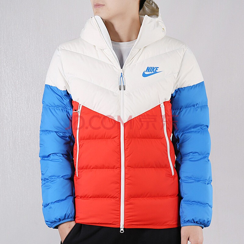 nike耐克羽绒服2020冬季新品男士中长款休闲保暖夹克连帽运动外套