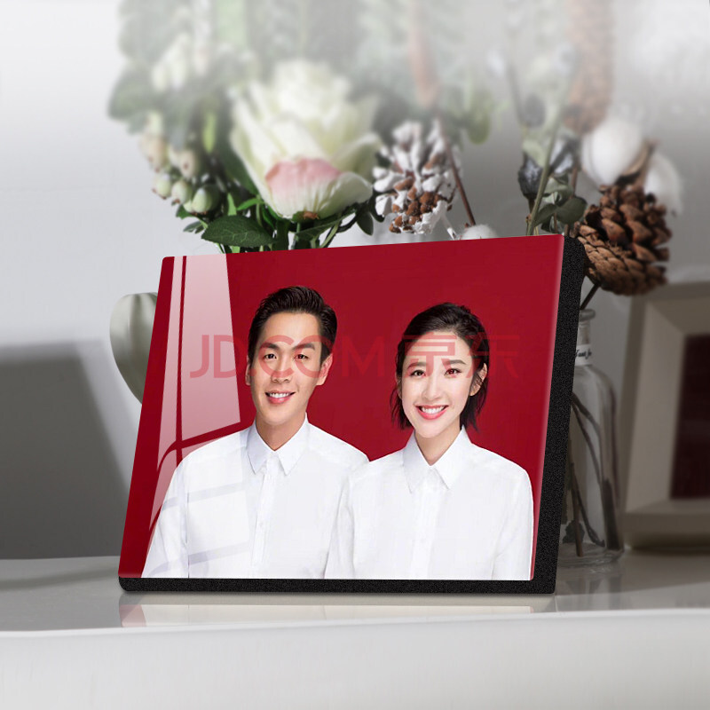 结婚证相框 结婚登记照6寸相框摆台大韩水晶洗照片做成情侣婚纱证件照