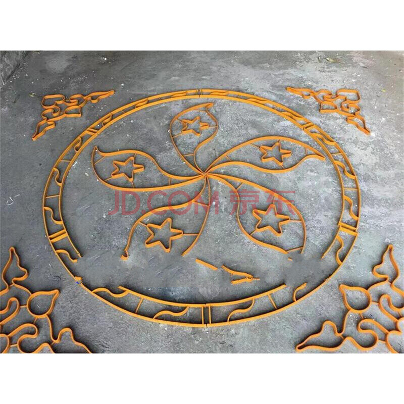 水磨石地面仿铜条 水磨石地面图案1.