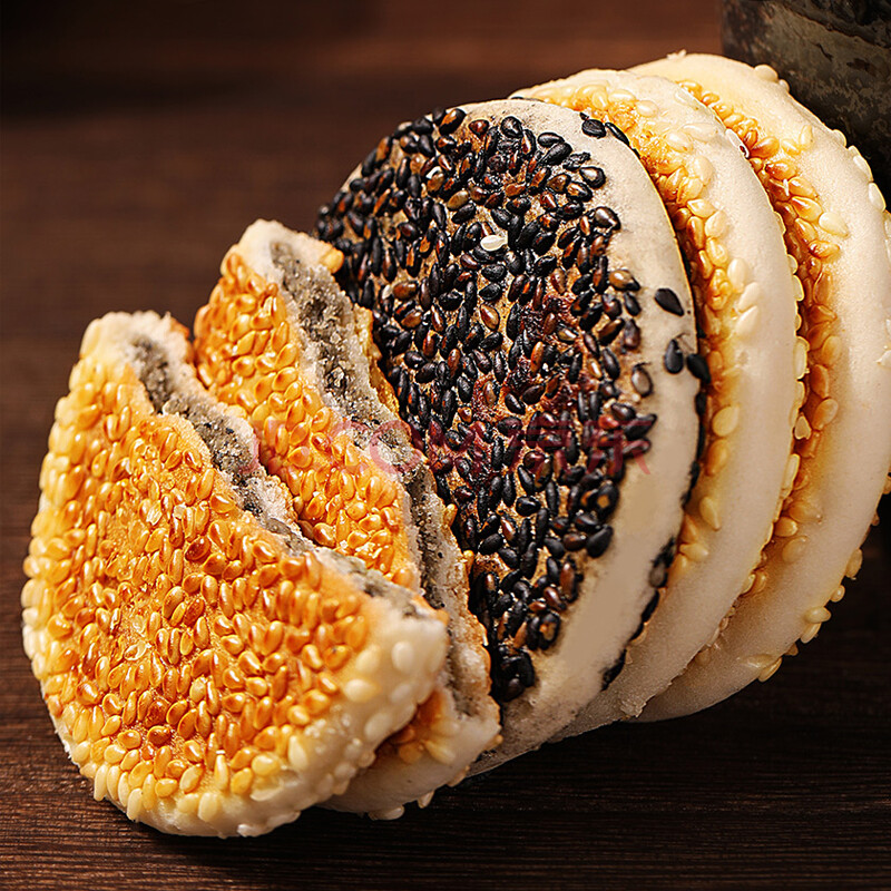 湖北特产阳春园麻饼传统老式手工糕点芝麻薄烧饼小吃休闲零食500g