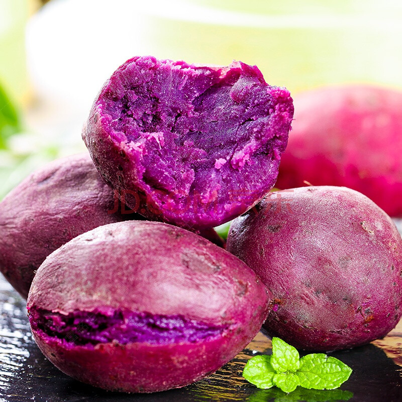 紫薯新鲜紫薯农家紫薯红沙地薯糖心紫薯现挖现发 3斤