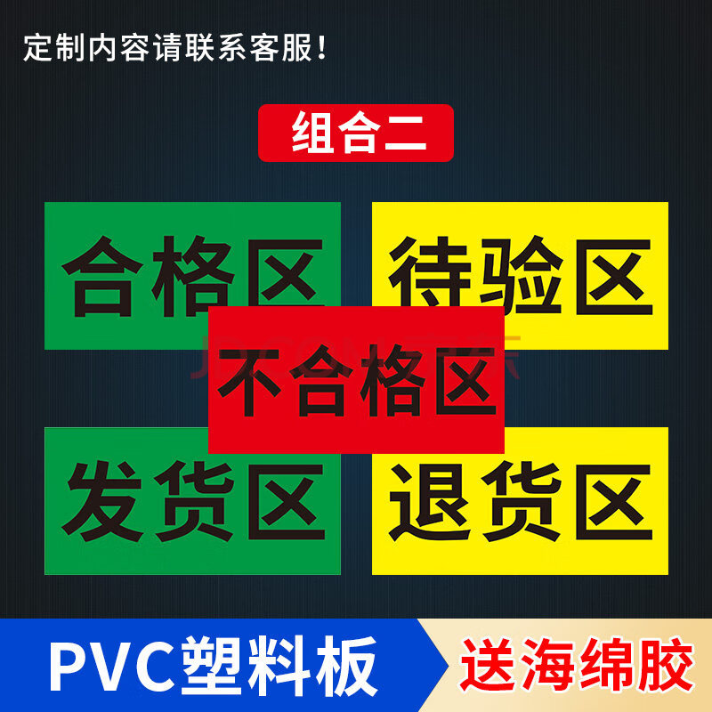 倉庫區域劃分標識牌合格品區不合格品區待驗區發貨區退貨區藥店藥品