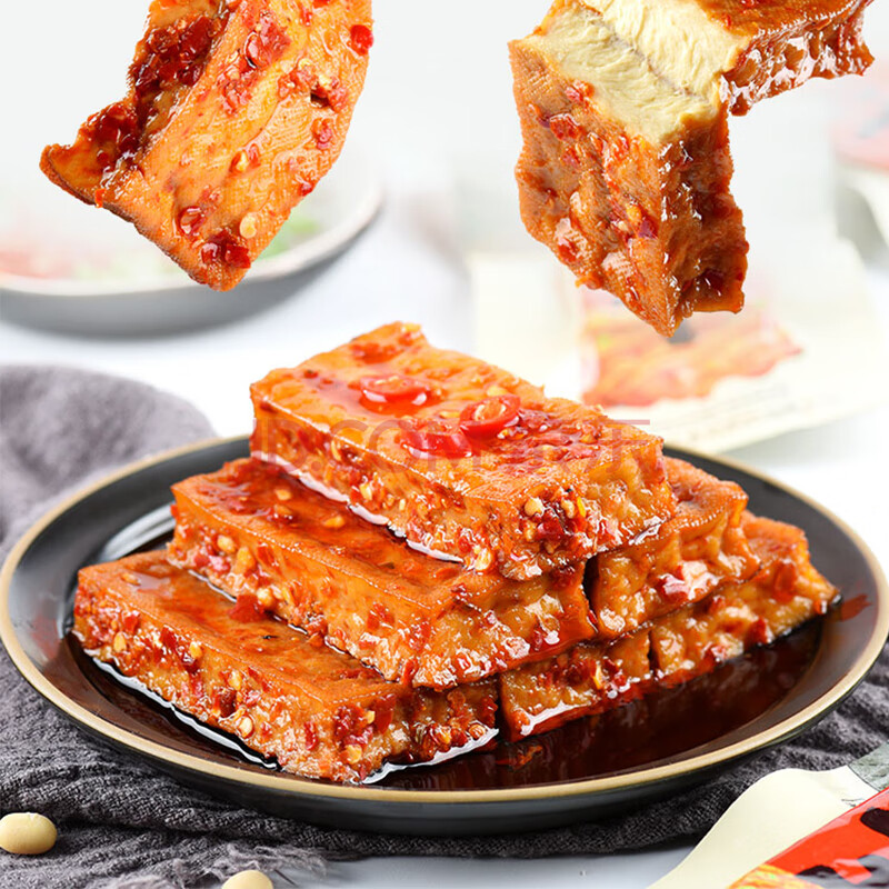 湖南特产馆 金福元厚豆干手磨q弹小零食香辣湖南特产武冈卤豆腐大礼包