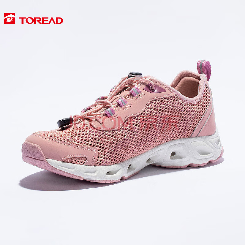 探路者toread 专柜同款 简约透气 女款溯溪鞋 莲粉/紫桃红 39
