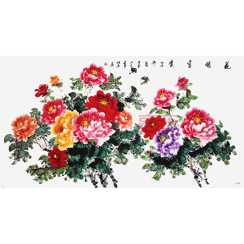 六尺大幅 陈桂芳《花开富贵》