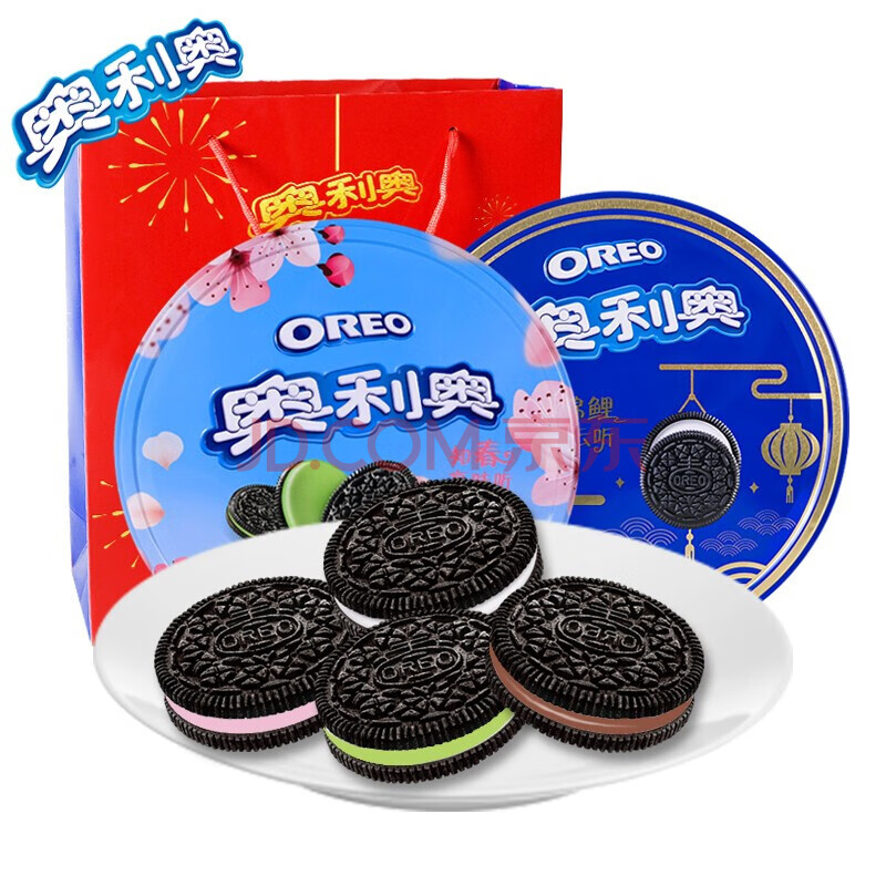 奥利奥 原味锦鲤福云听388gx2盒礼盒