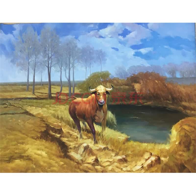 唐见文 《牛气冲天》 布面油画