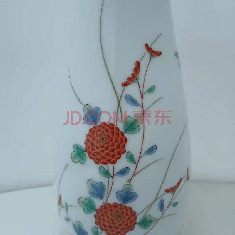 标的24-1：日本回流宫内厅御用造有田烧深川制金枝花瓶一尊约重691.1克