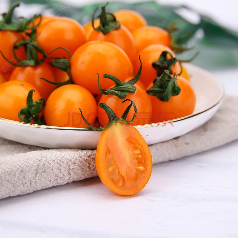 福建黄金圣女果西红柿黄色小番茄新鲜蔬菜水果自然熟 3斤