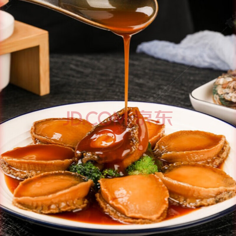 红烧鲍鱼8只/份7头鲍 鲍鱼捞饭加热即食鲍汁罐头400g/袋 富铭士 3袋