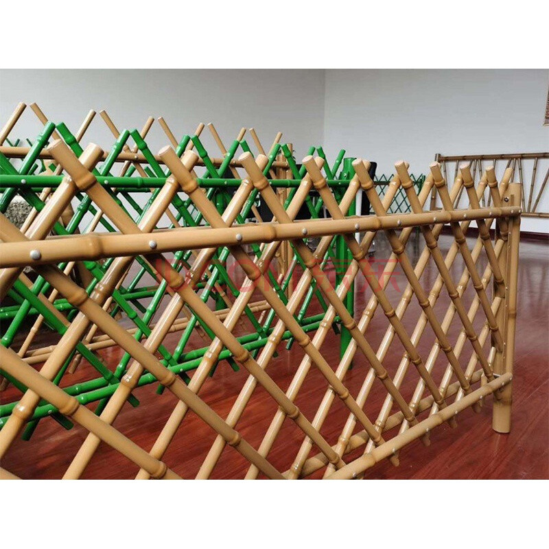 采缇 新农村不锈钢仿竹围栏栅栏护栏隔断花园阳台户外庭院竹篱笆装饰