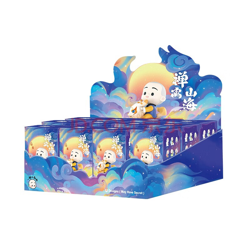 和尚禅寓山海系列潮流盲盒可爱摆件公仔 整套12个(有概率抽到隐藏款)