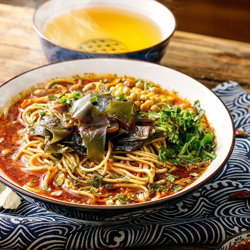 面厨娘 襄阳海带面湖北襄阳特产早餐速食碱水面带牛油包带调料包方便