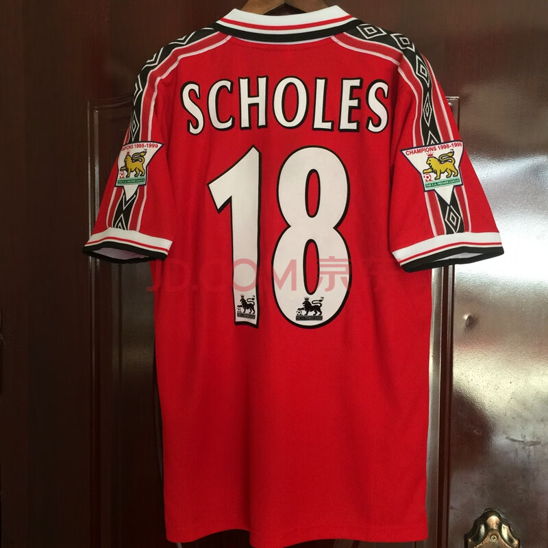 吉格斯索尔斯克亚c罗球衣足球服 单衣18号斯科尔斯(号 章)(定制款) xl