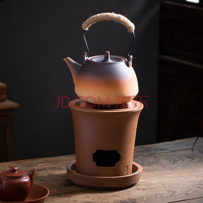 唯古碳炉烧炭炉手工潮汕红泥炉野外户外风炉小火炉木炭橄榄炭煮茶器