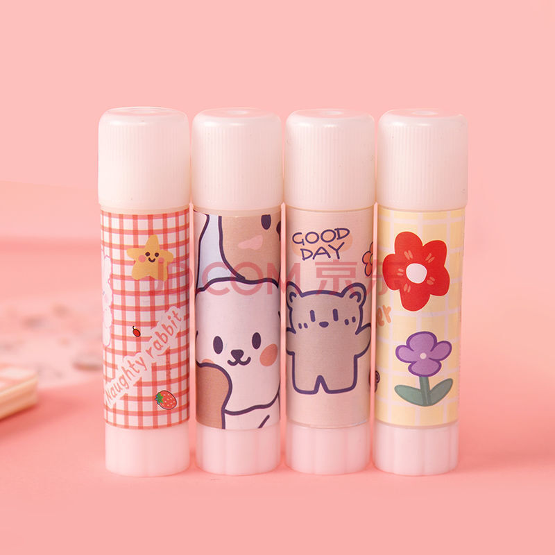 可爱固体胶卡通胶棒高粘度ins创意少女心学生用文具办公儿童手工 ins