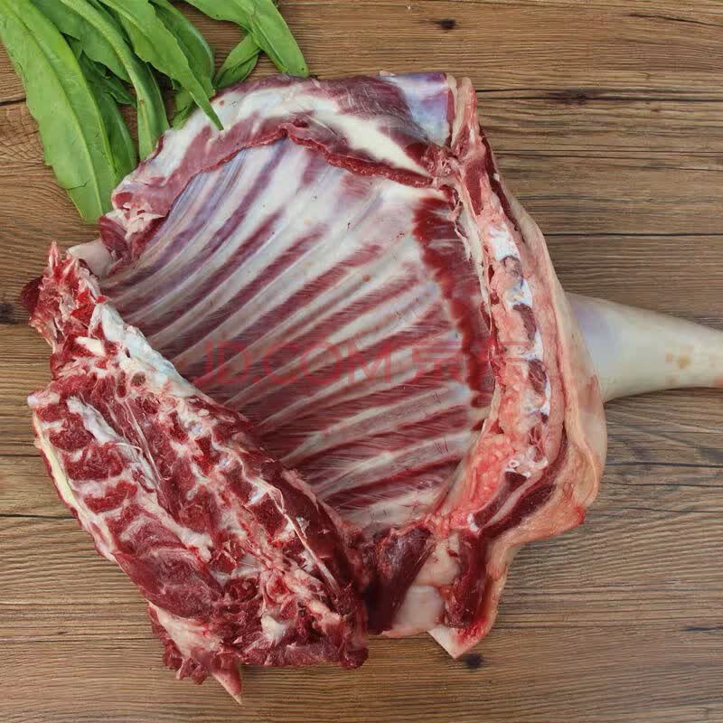 内蒙古清真特产羊肉批发10斤羊排带皮羊肉烧烤1斤 港荣 10斤羊前腿带