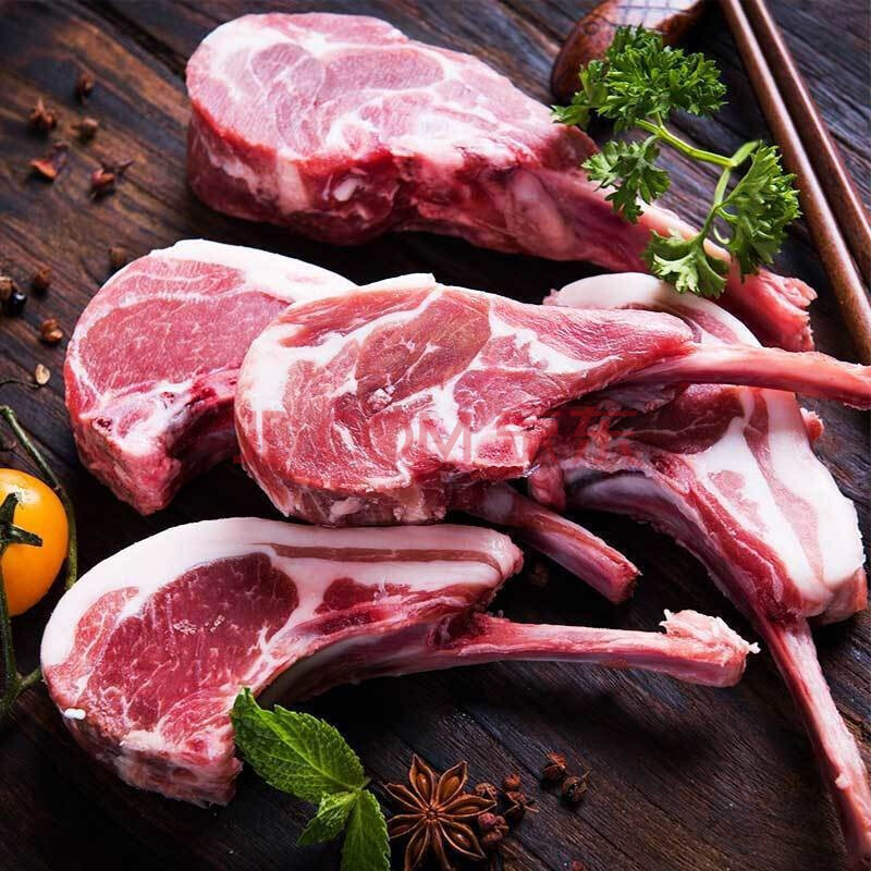 永相惜 新鲜法式羊排羔羊肋排小切战斧羊排12骨羊排羊肉半成品 法式