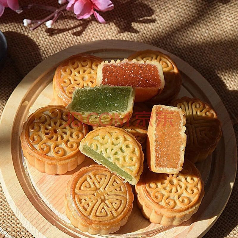 迷你水果小月饼广式五仁水果多味中秋月饼独立包装点心零食 凤梨 20个