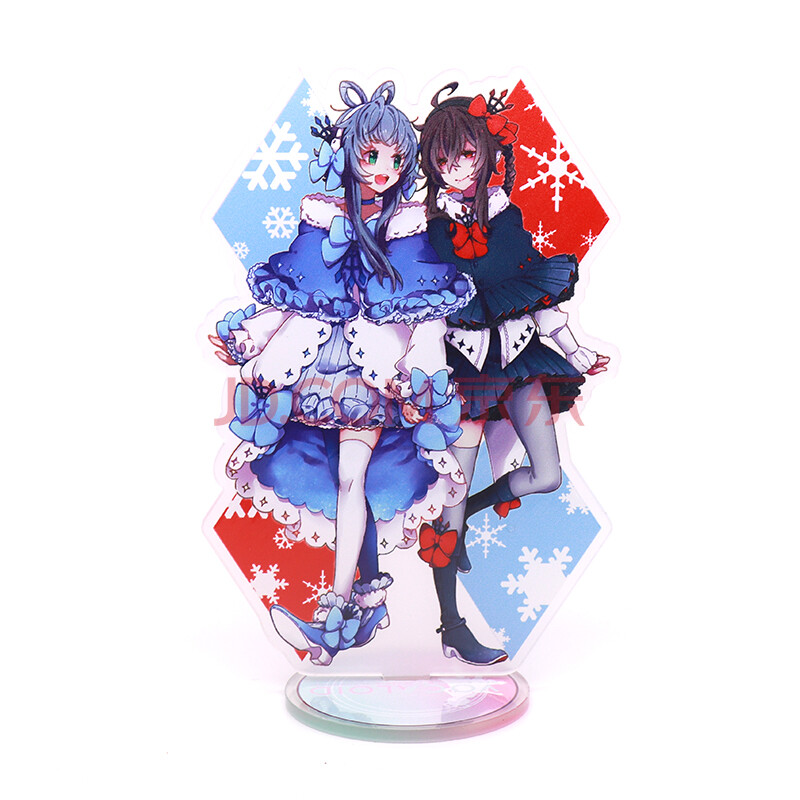 动漫v家周边立牌 洛天依 乐正绫 言和 墨清弦 花嫁双面亚克力摆件