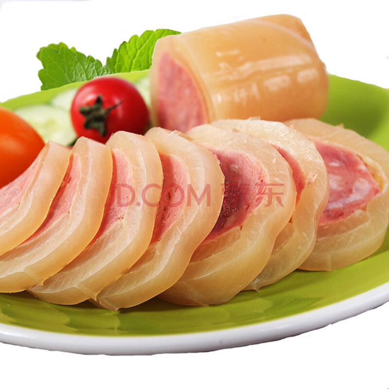 5折 水晶肘花猪皮火腿肠冷盘熟食碎头肉皮火腿捆蹄285g 5根包邮 猪肉