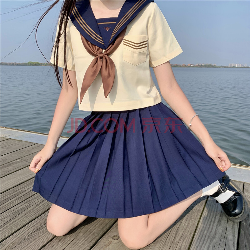 【like】2021新款jk制服裙正統夏季短袖基礎款套裝全套學院風水手服