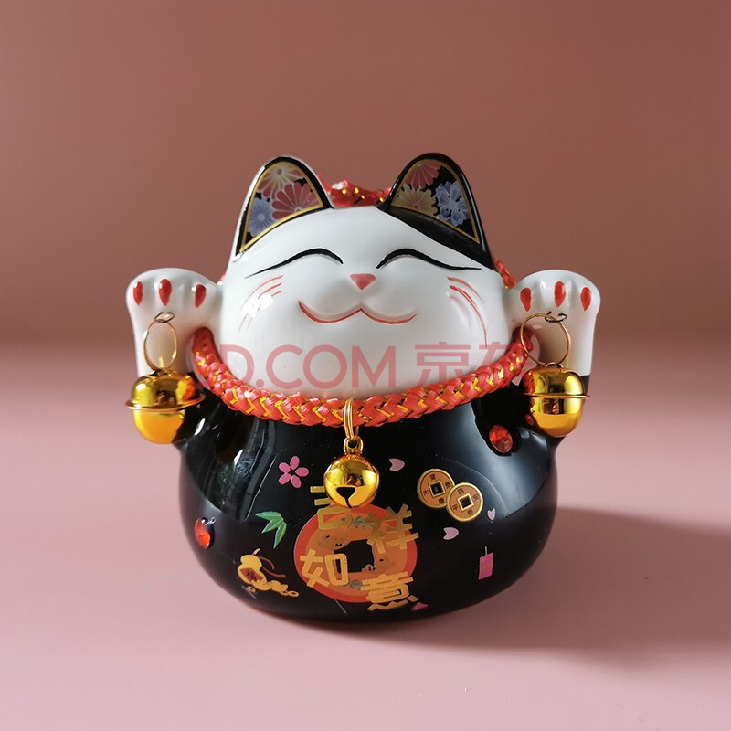 可爱动物装饰品创意礼物储钱罐陶瓷工艺品店铺开业送礼儿童 吉祥如意