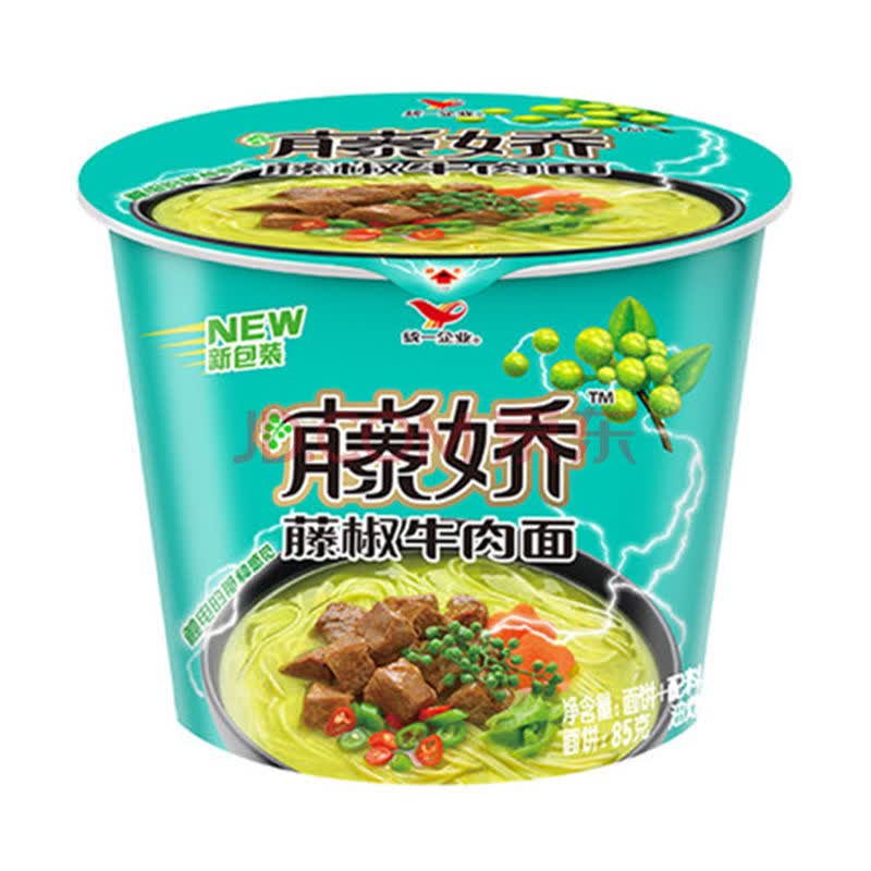 统一藤椒牛肉面桶装105g*/桶