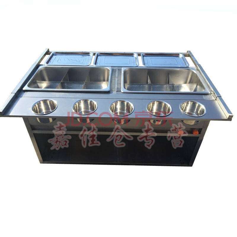 定制关东煮小吃车推车流动美食车餐车麻辣烫酸辣粉涮串串车摆摊车