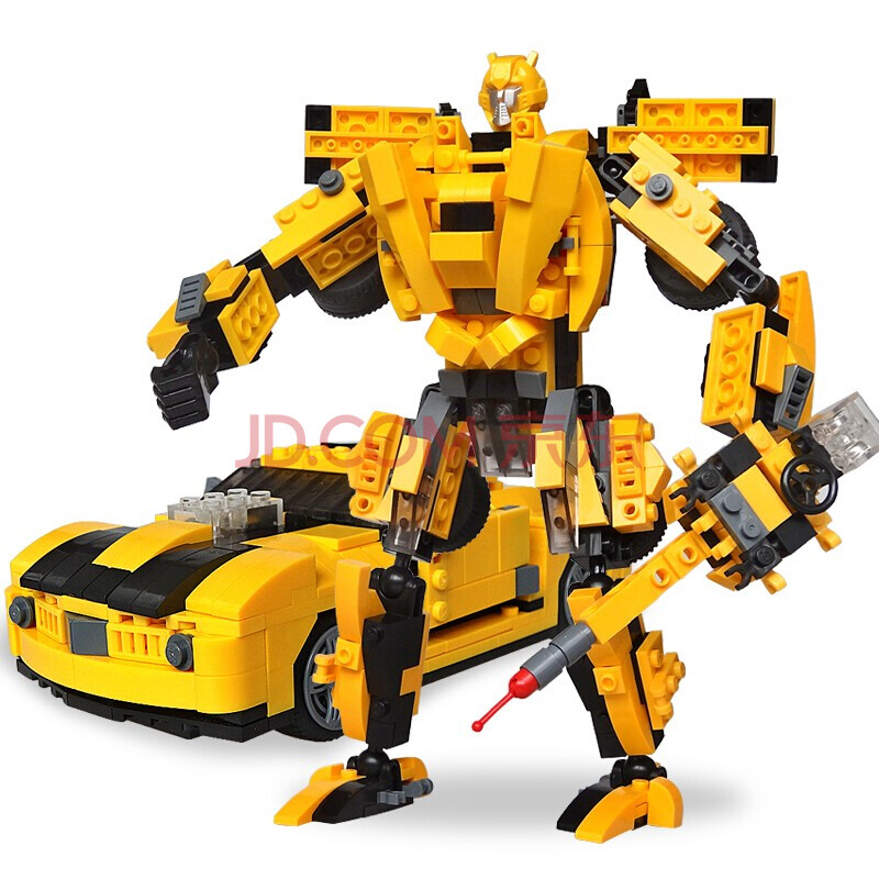 趣味童年 拼装积木玩具 变形积变战士金刚合体模型儿童玩具男孩