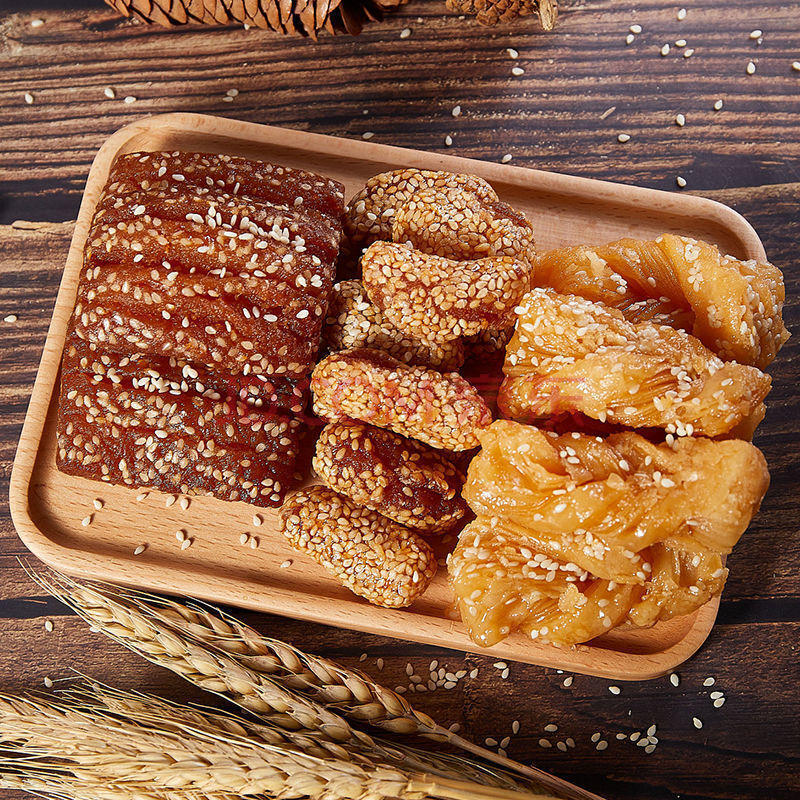 精品包装山东青州特产传统手工蜜三刀芝麻条翻花老式糕点点心蜜食 蜜