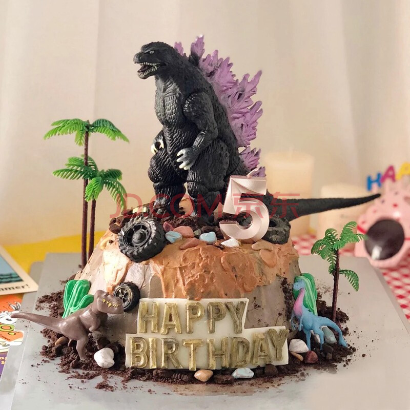 哥斯拉生日蛋糕同城配送怪兽之王卡通恐龙儿童蛋糕送男孩北京上海深圳
