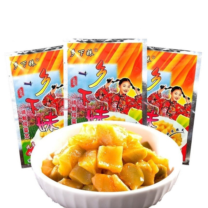 乡下妹榨菜芯 52克x30包/件余姚榨菜 榨菜芯 乡下妹榨菜 乡下妹(榨菜