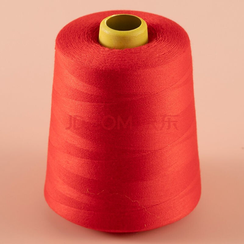 缝纫机线家用大卷8000码缝衣服线402宝塔线白黑色细线锁边线 红色