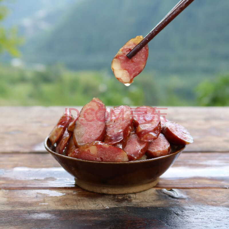 重庆奉节山里烟熏五香原味香肠腊肠腊肉四川特产
