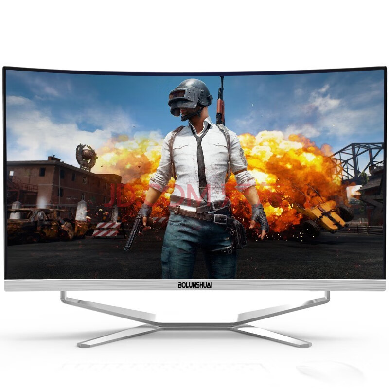 博仑帅一体机电脑i3i5i7平面/曲面办公家用游戏台式一体式电脑全套