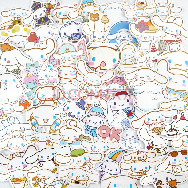 可爱美乐蒂库洛米玉桂狗表情包贴纸三丽鸥卡通手帐手机壳装饰贴画 玉